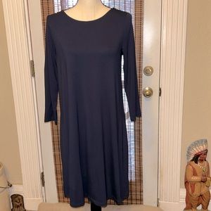 Lilly Pulitzer Ophelia Dress Midnight Navy Blue Size MED EUC